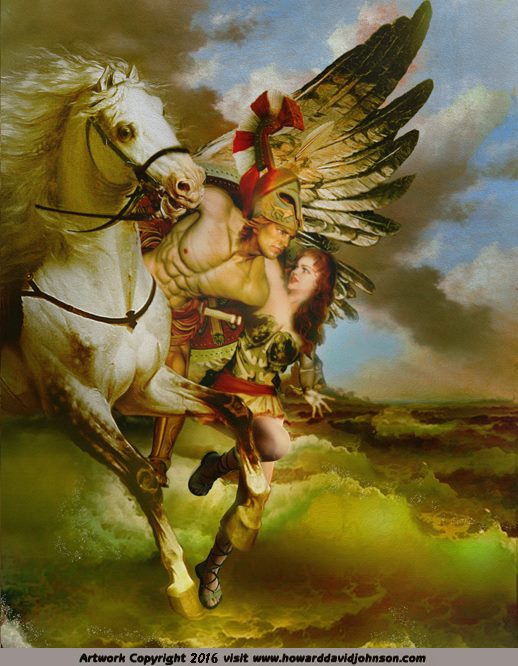 Perseus and Andromeda greek mythology painting art
